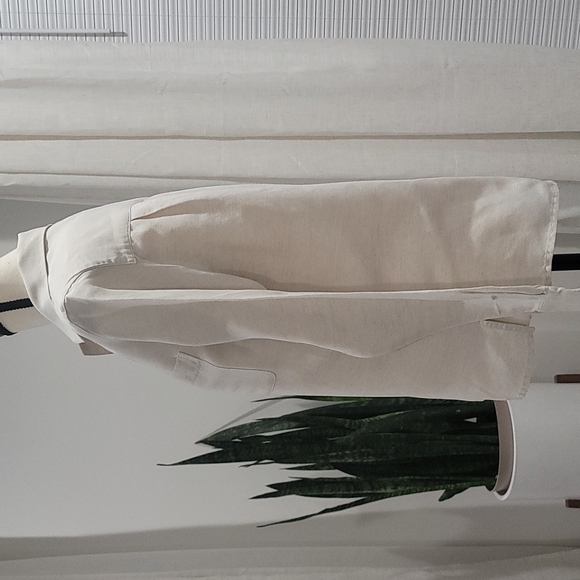 Crazy Horse By Liz Claiborne Linen Blend Button Up Blouse Size S - Picture 12 of 16